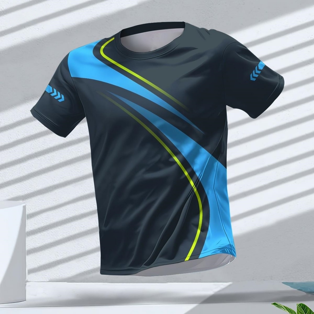 Badminton Jersey - Summer Men's T-Shirt Running Fitness Sports