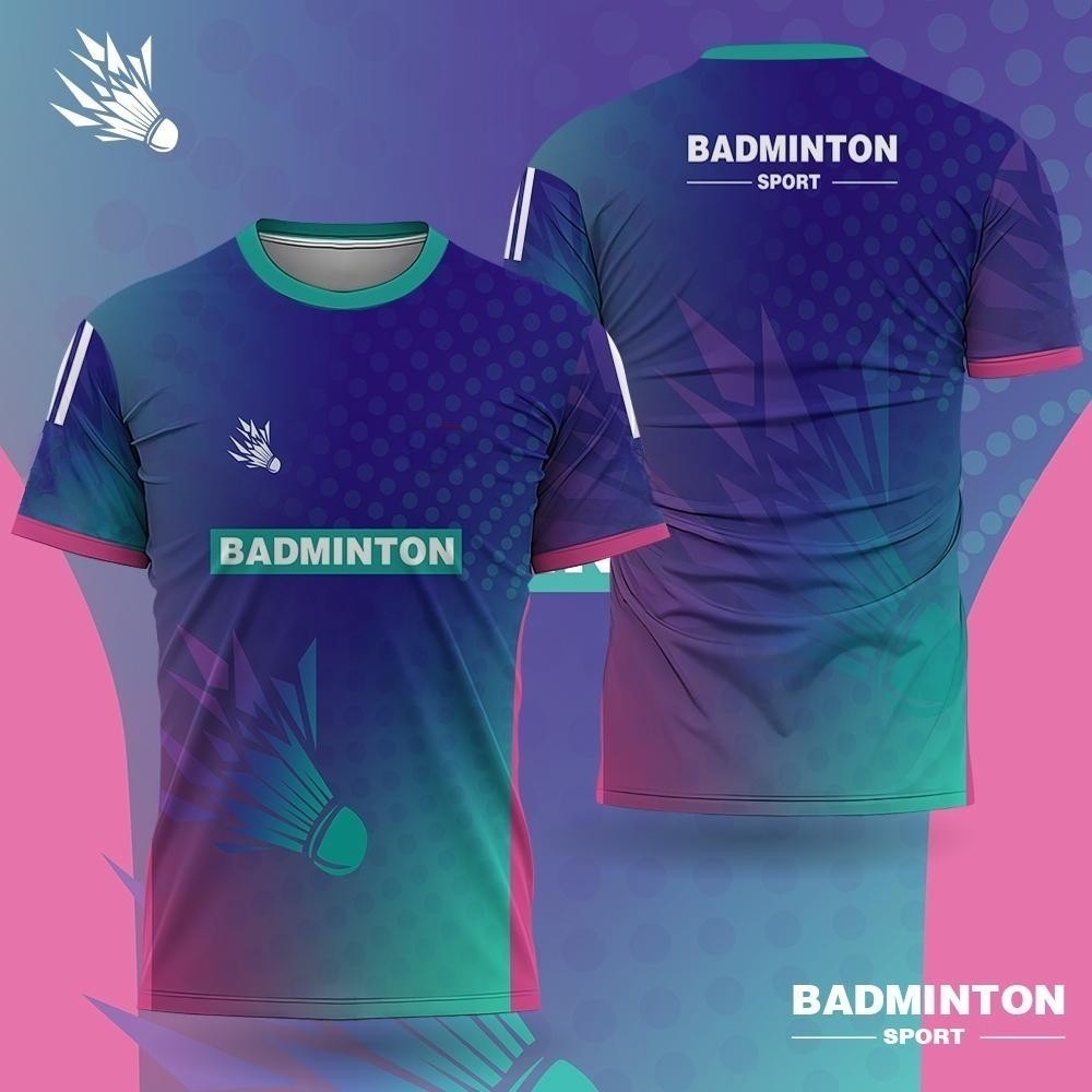 Badminton Jersey - Men's Badminton Clothing Gradient 3D Print