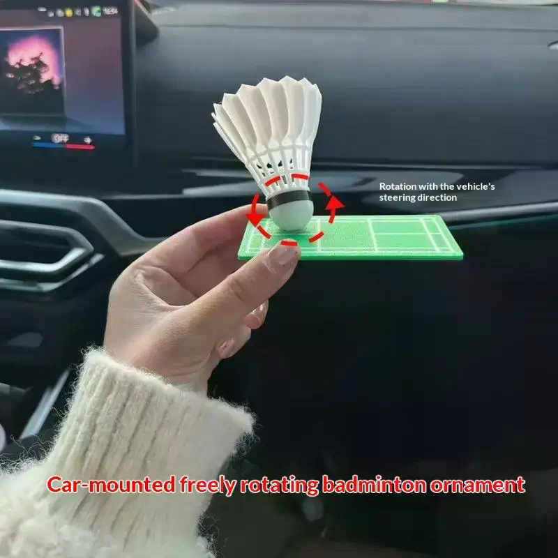 Badminton Shuttlecock - Rotating Badminton Car Ornament Creative Shuttlecock