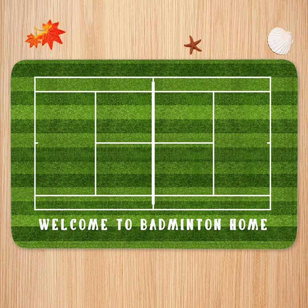 Sports Theme Carpet Mat Tennis - Badminton Umpire บทวิจารณ์และราคา