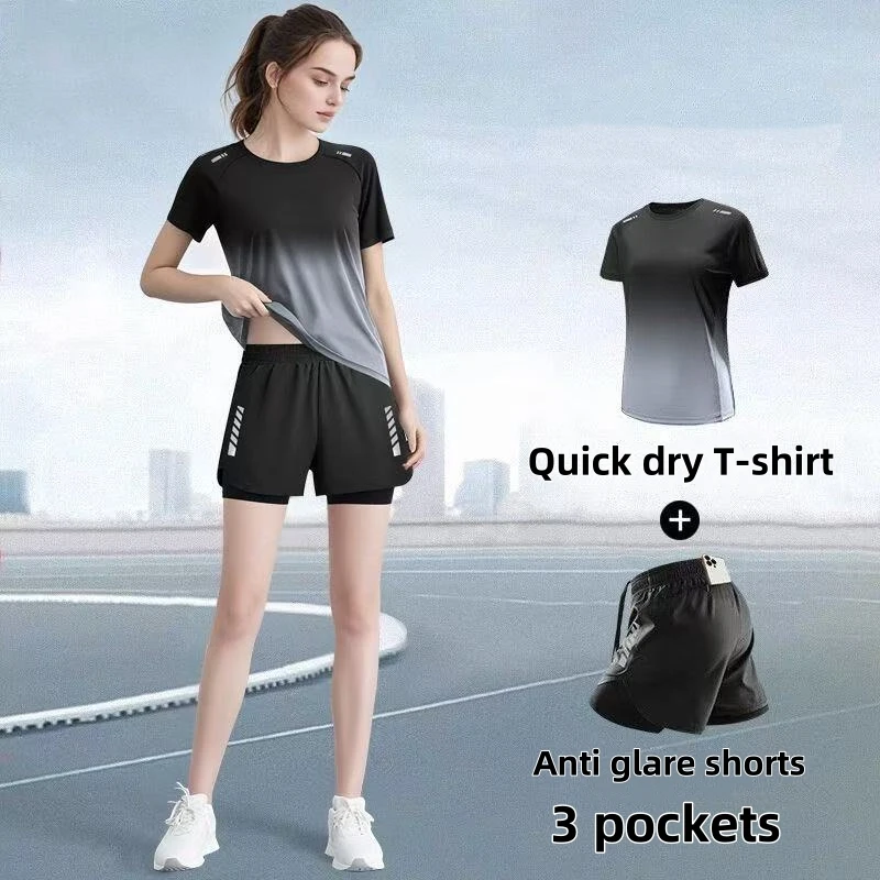 Women's sportswear set, runnin - Badminton Jersey บทวิจารณ์และราคา