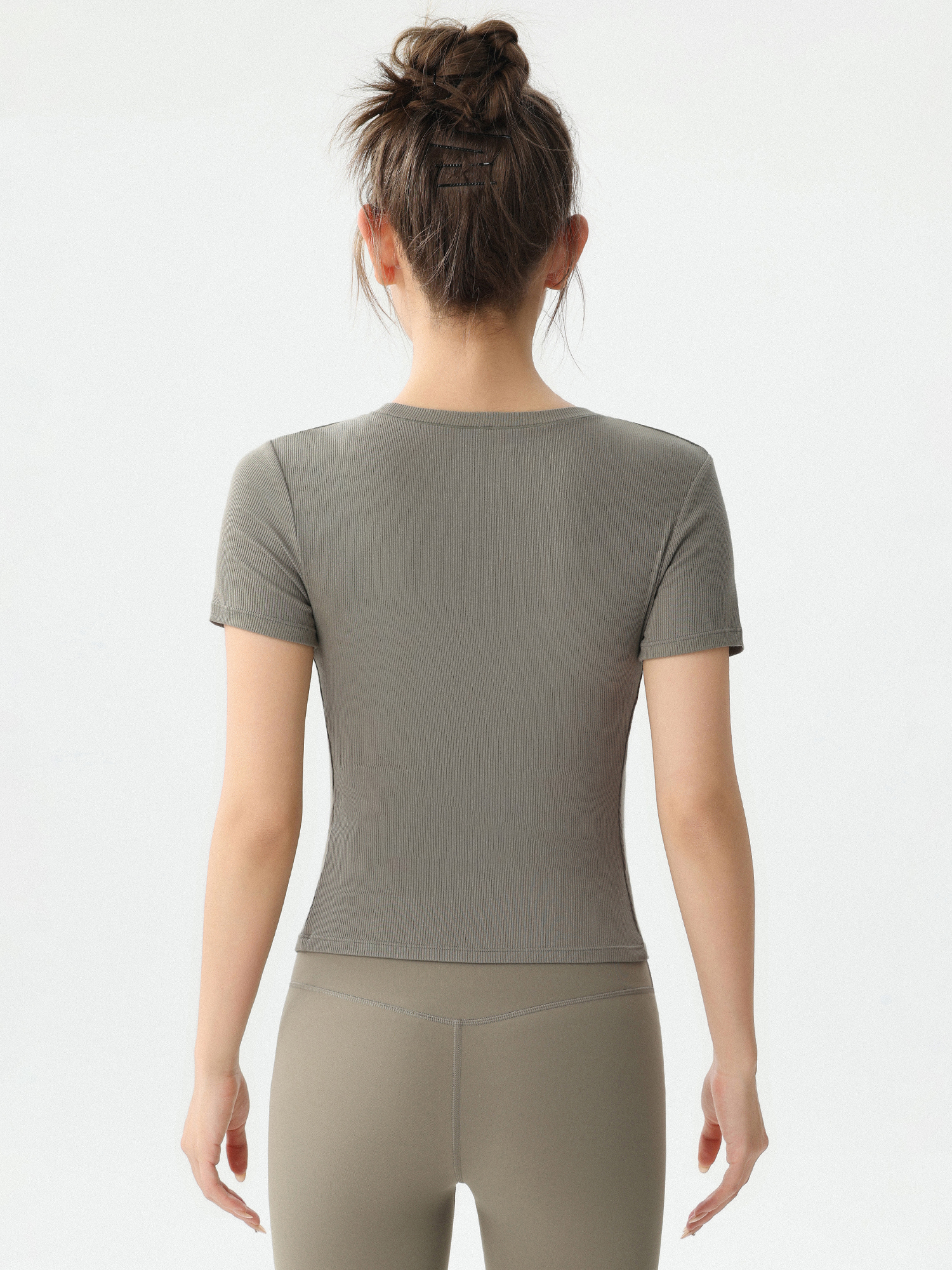 Women's Yoga Sportswear round  - T Shirt Dry Fit บทวิจารณ์และราคา