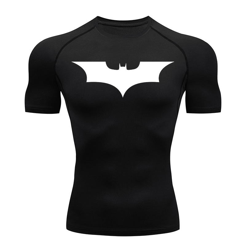 Bat Print Compression Shirts f - T Shirt Dry Fit บทวิจารณ์และราคา