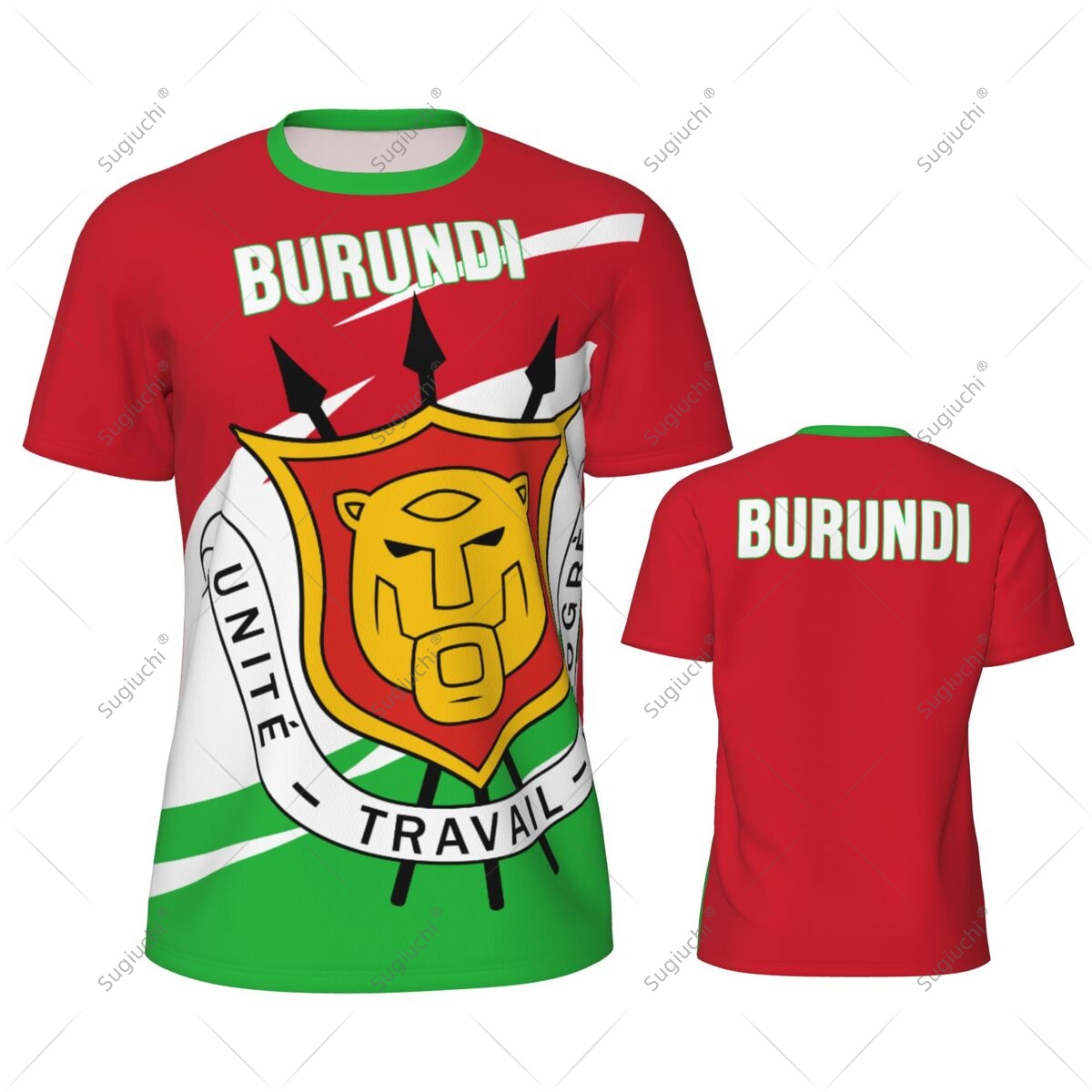 Burundi Flag Men Sports T-shir - Badminton Jersey บทวิจารณ์และราคา