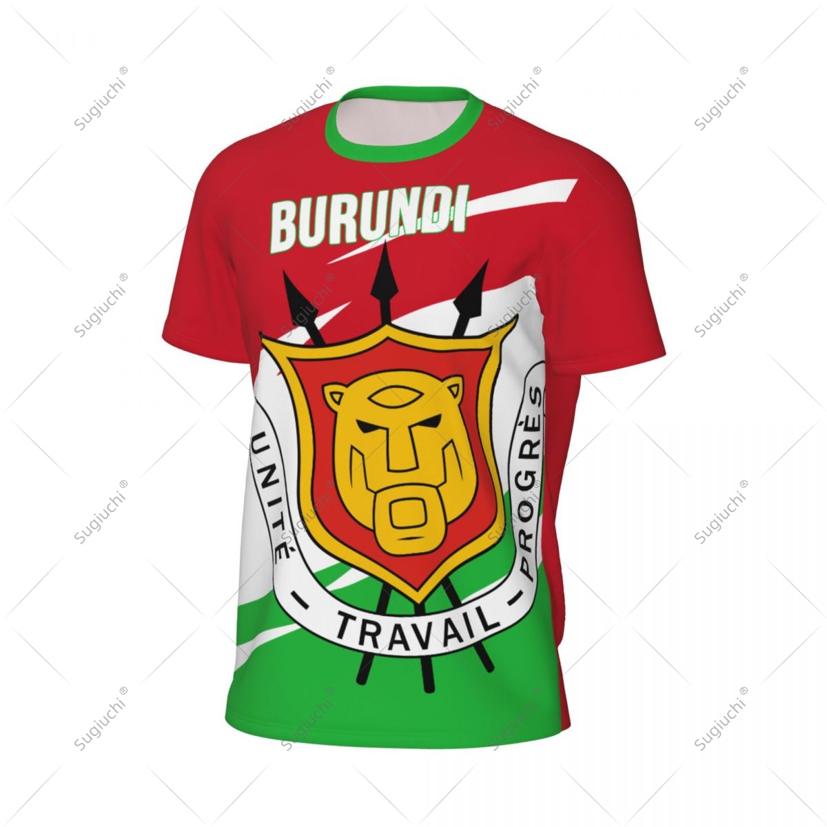 Burundi Flag Men Sports T-shir - Badminton Jersey บทวิจารณ์และราคา