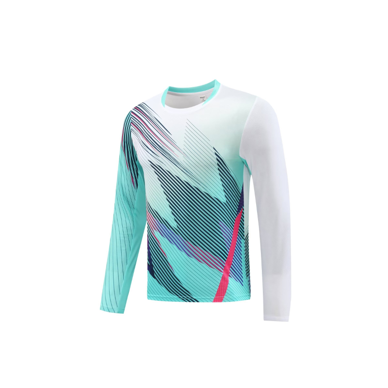 Long Sleeve Badminton Shirt Un - Badminton Jersey บทวิจารณ์และราคา
