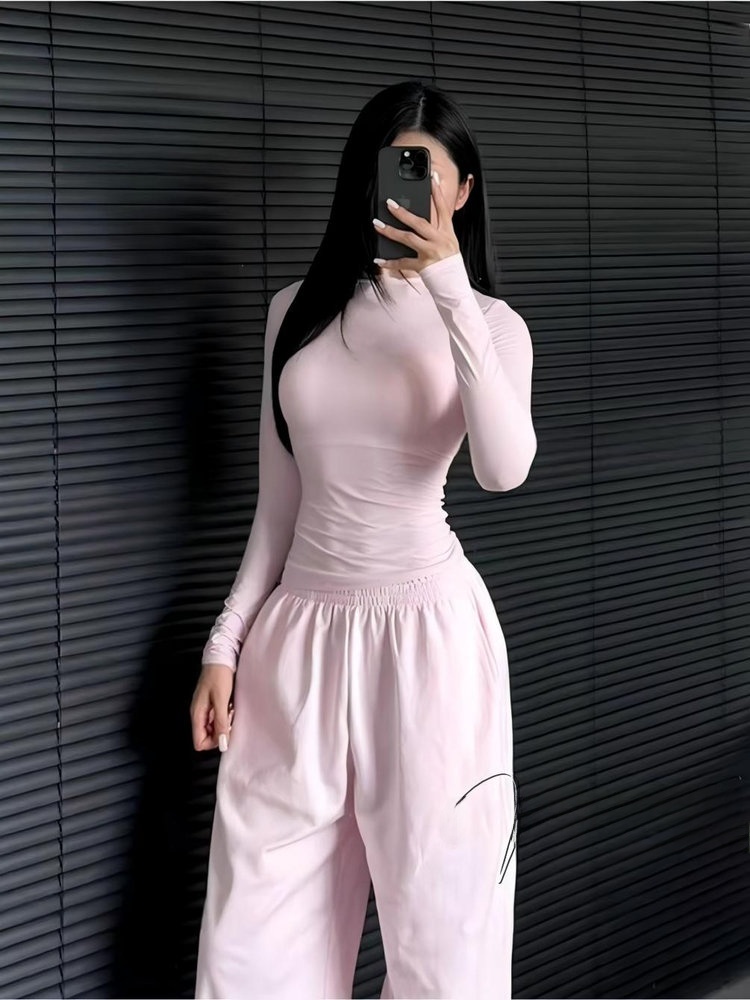 Slim Fit Long Sleeve Yoga Fitn - T Shirt Dry Fit บทวิจารณ์และราคา